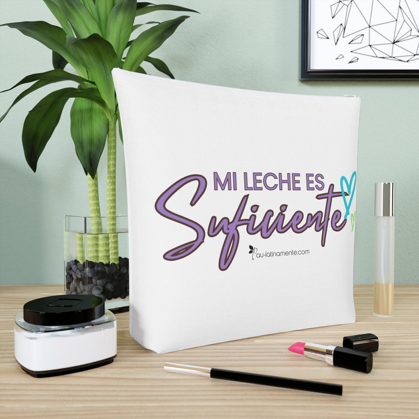Mi leche es suficiente - Cotton Cosmetic Bag