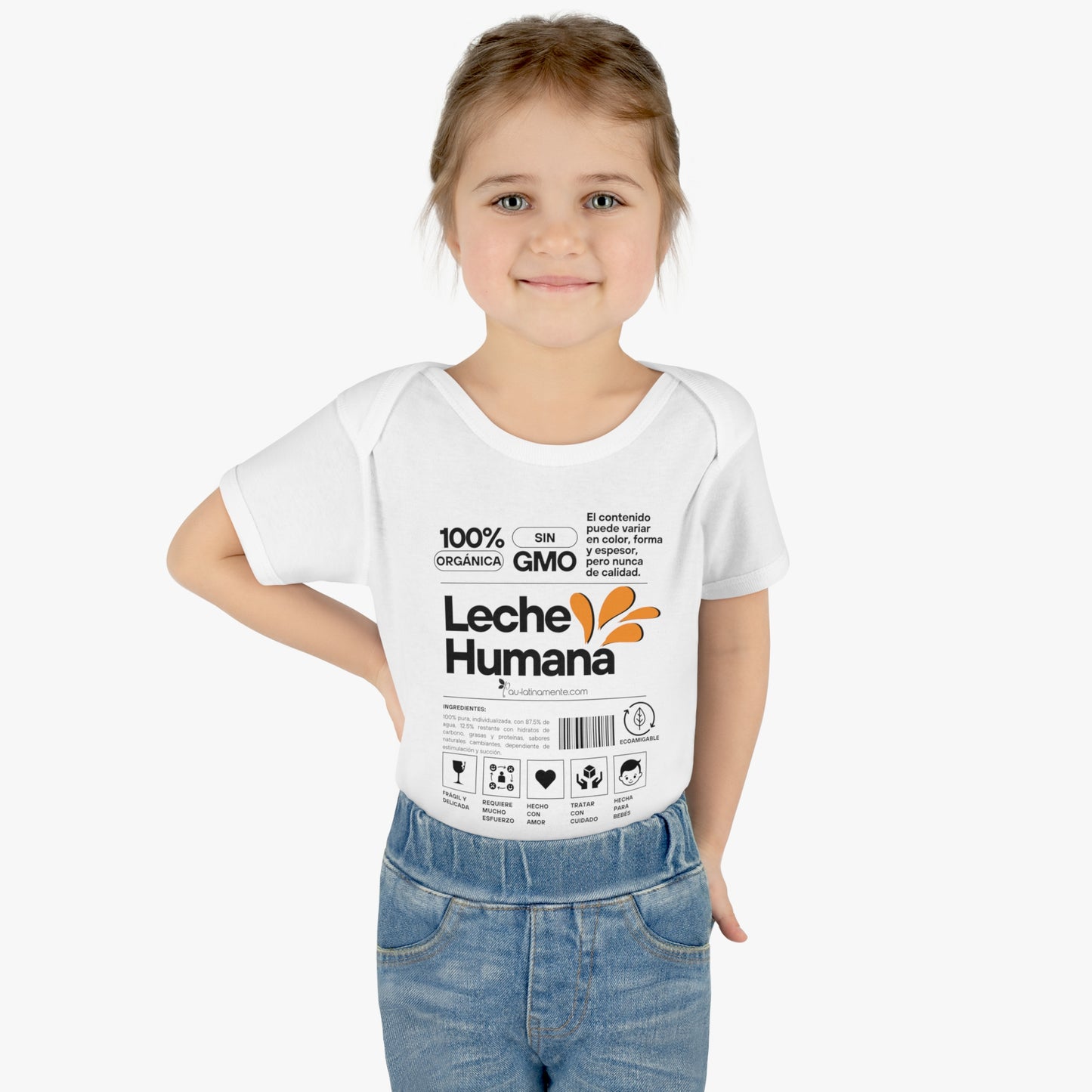 Etiqueta Leche Humana - Infant Baby Rib Bodysuit