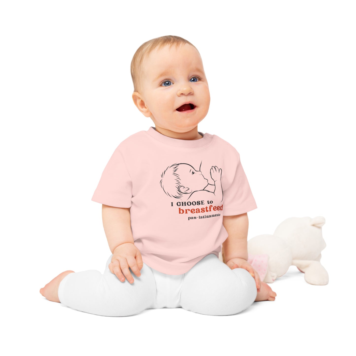 I choose to breastfeed Pau-latinamente - Baby T-Shirt