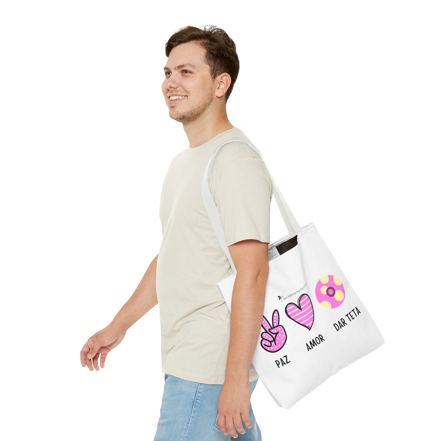 Paz, Amor, Dar Teta - Tote Bag (AOP)