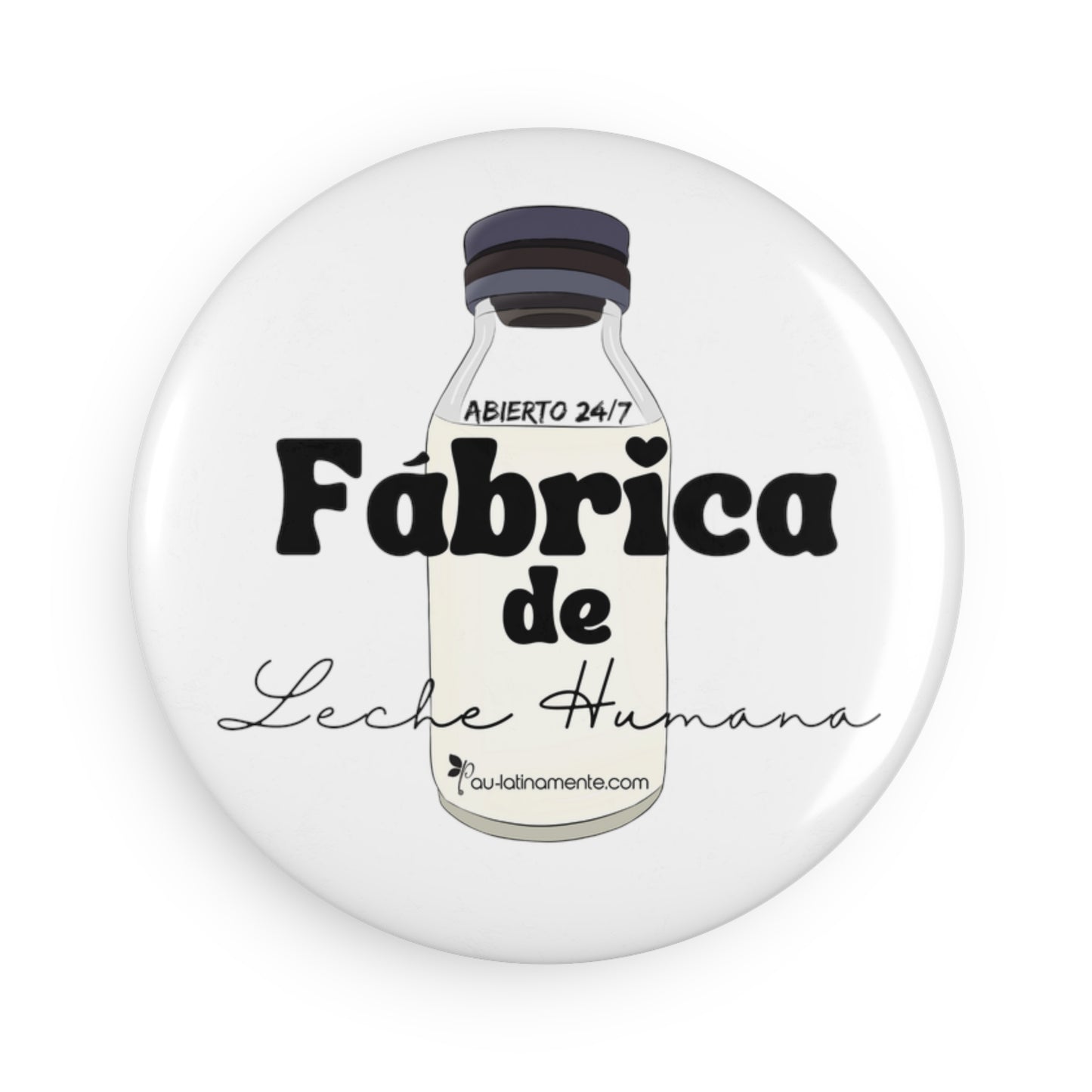 Fábrica de leche - Button Magnet, Round (1 & 10 pcs)