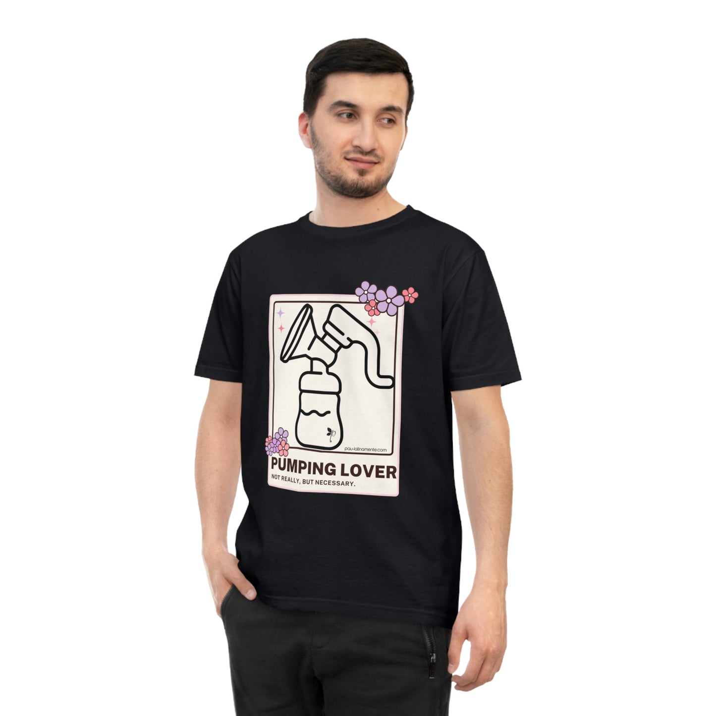 PUMPING LOVE Black/White - Unisex Classic Jersey T-shirt