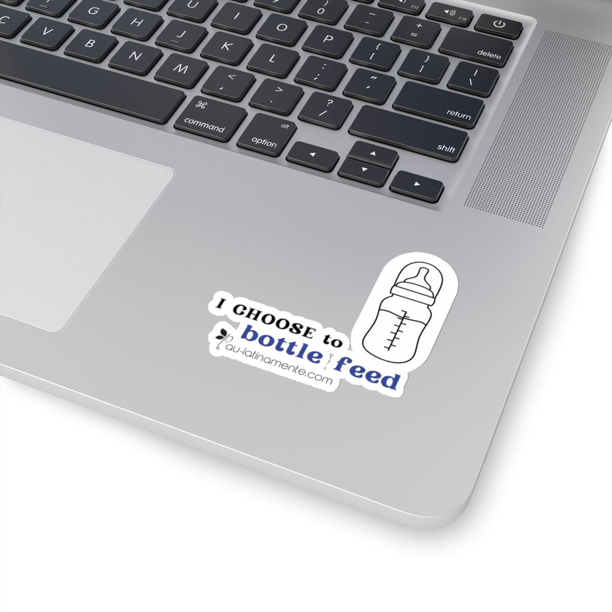 I choose to bottlefeed (blue) - Kiss-Cut Stickers
