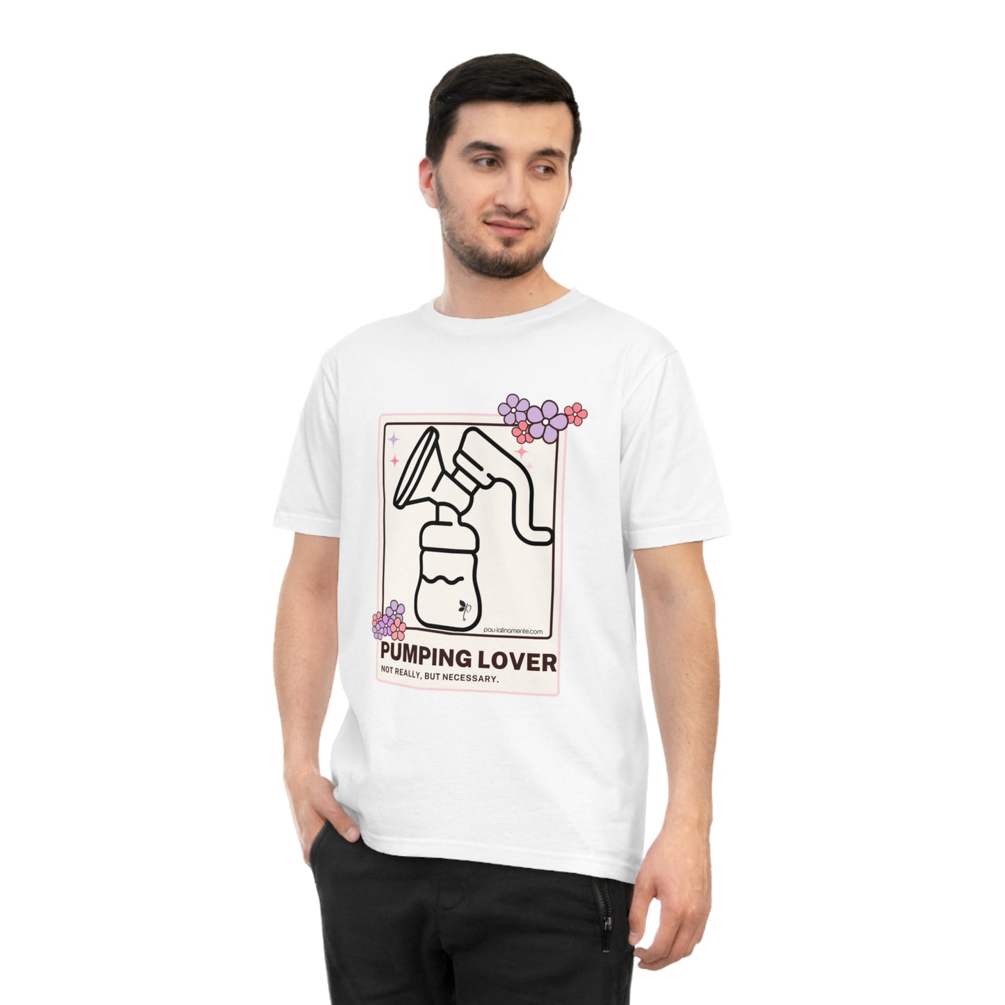 PUMPING LOVE Black/White - Unisex Classic Jersey T-shirt