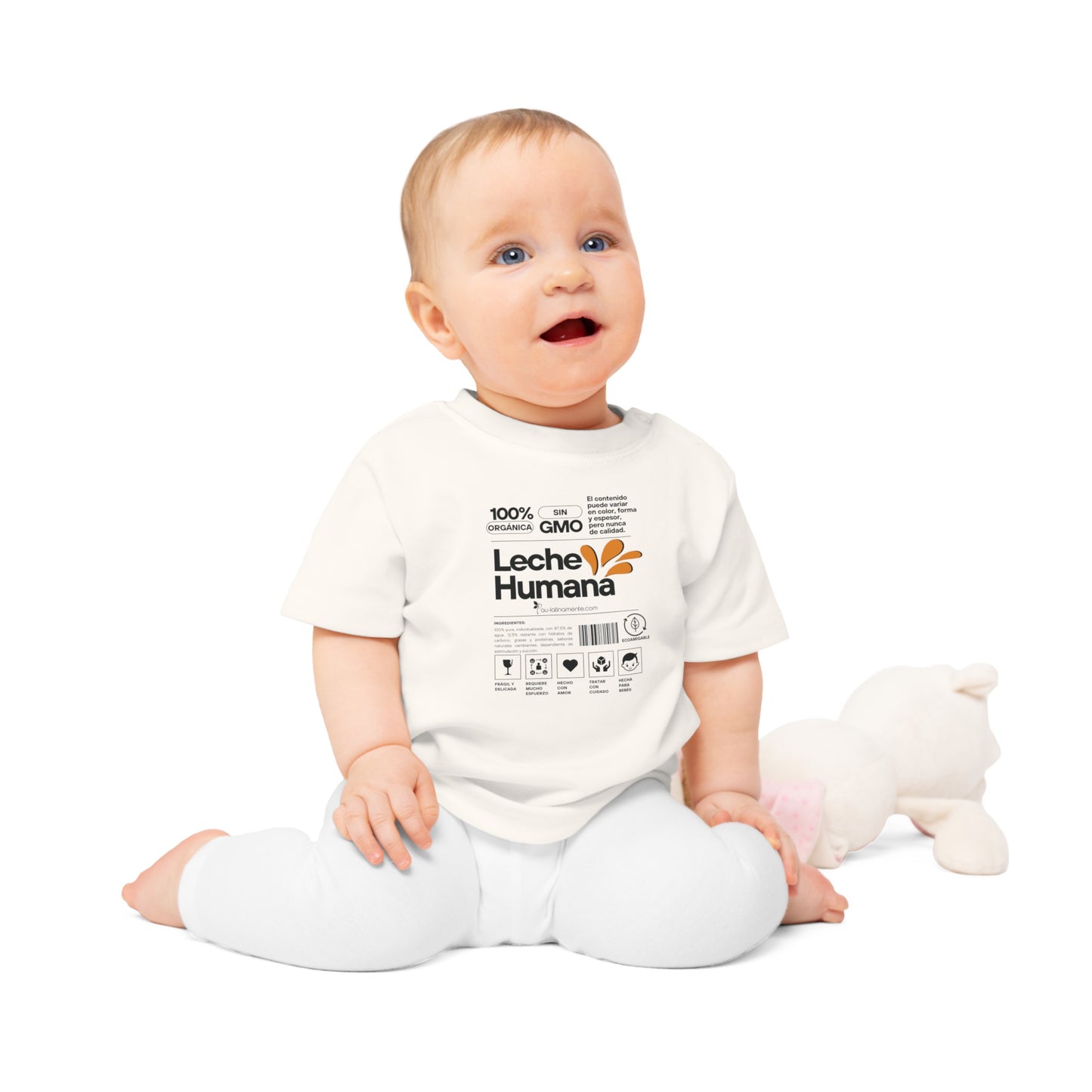 Etiqueta Leche Humana - Baby T-Shirt