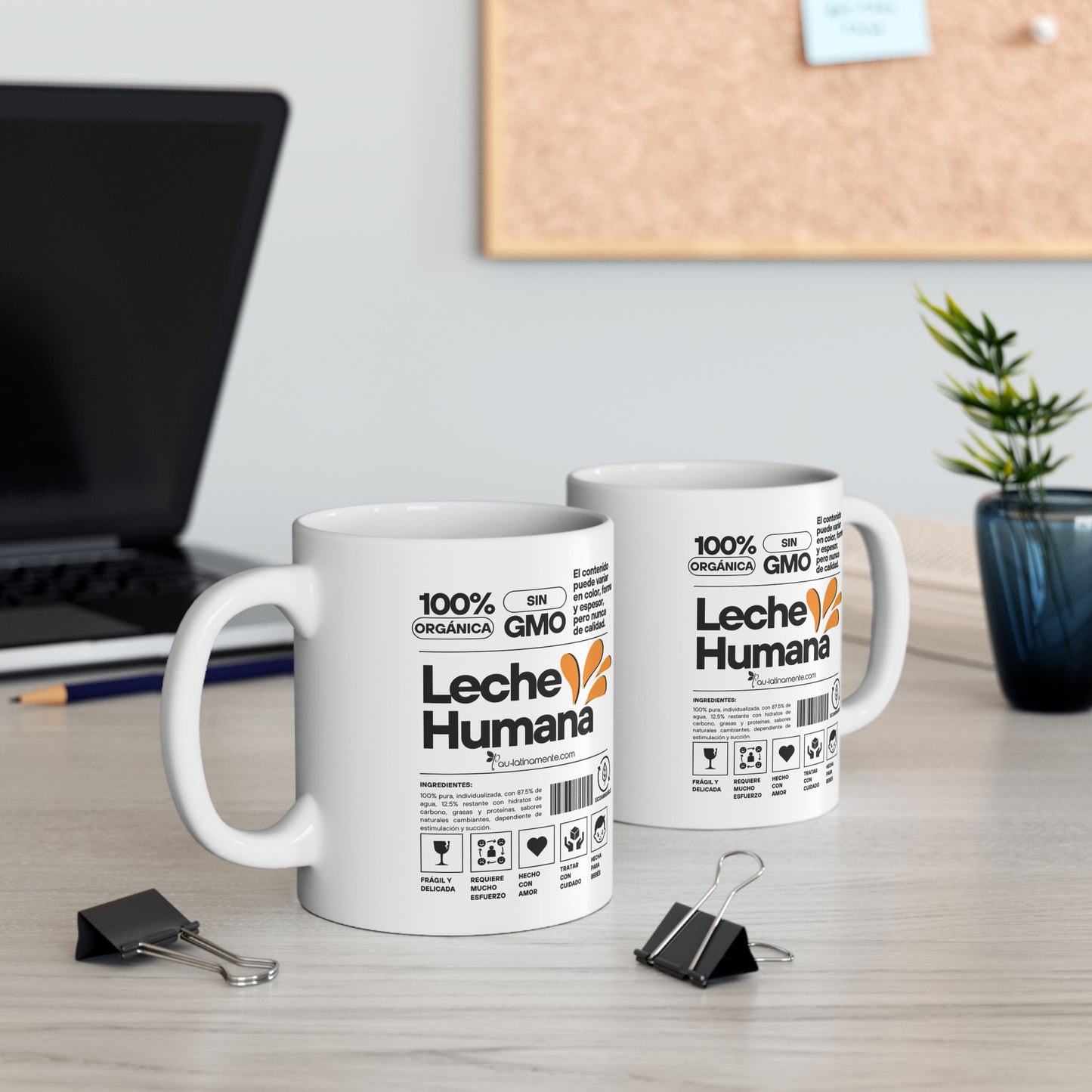 Etiqueta Leche Humana - Ceramic Mug 11oz