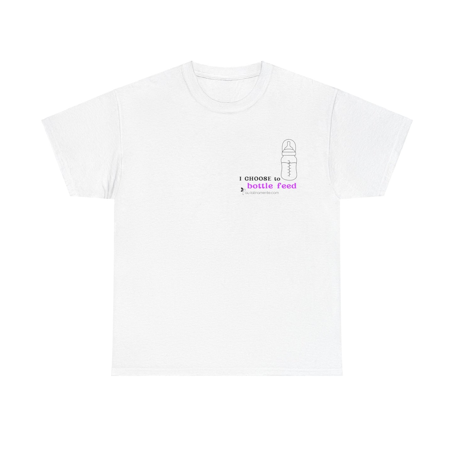 I choose to bottlefeed (magenta) - Unisex Heavy Cotton Tee