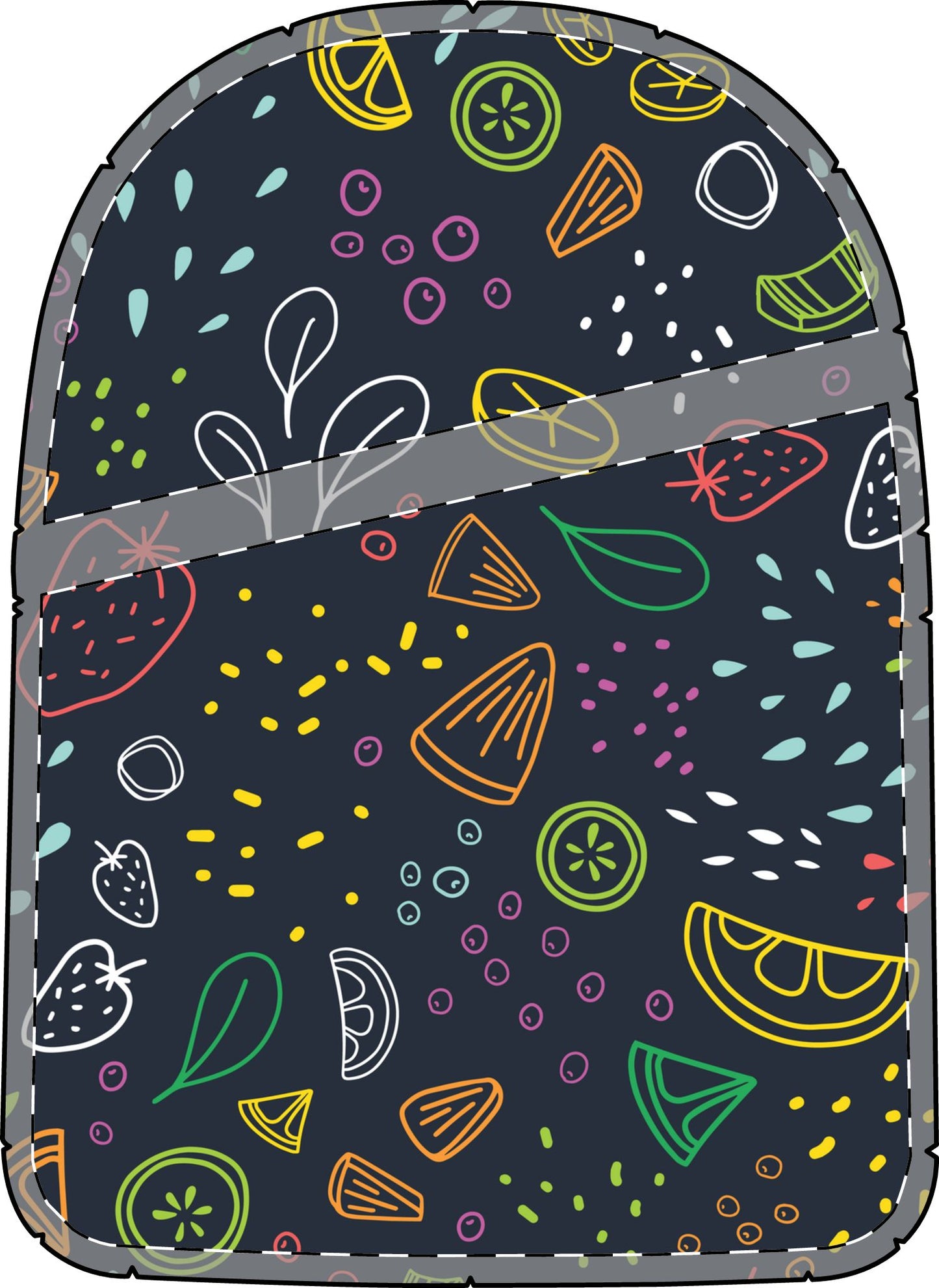 Fruit Salad - Chest Bag (AOP) - Mini Diaper Bag