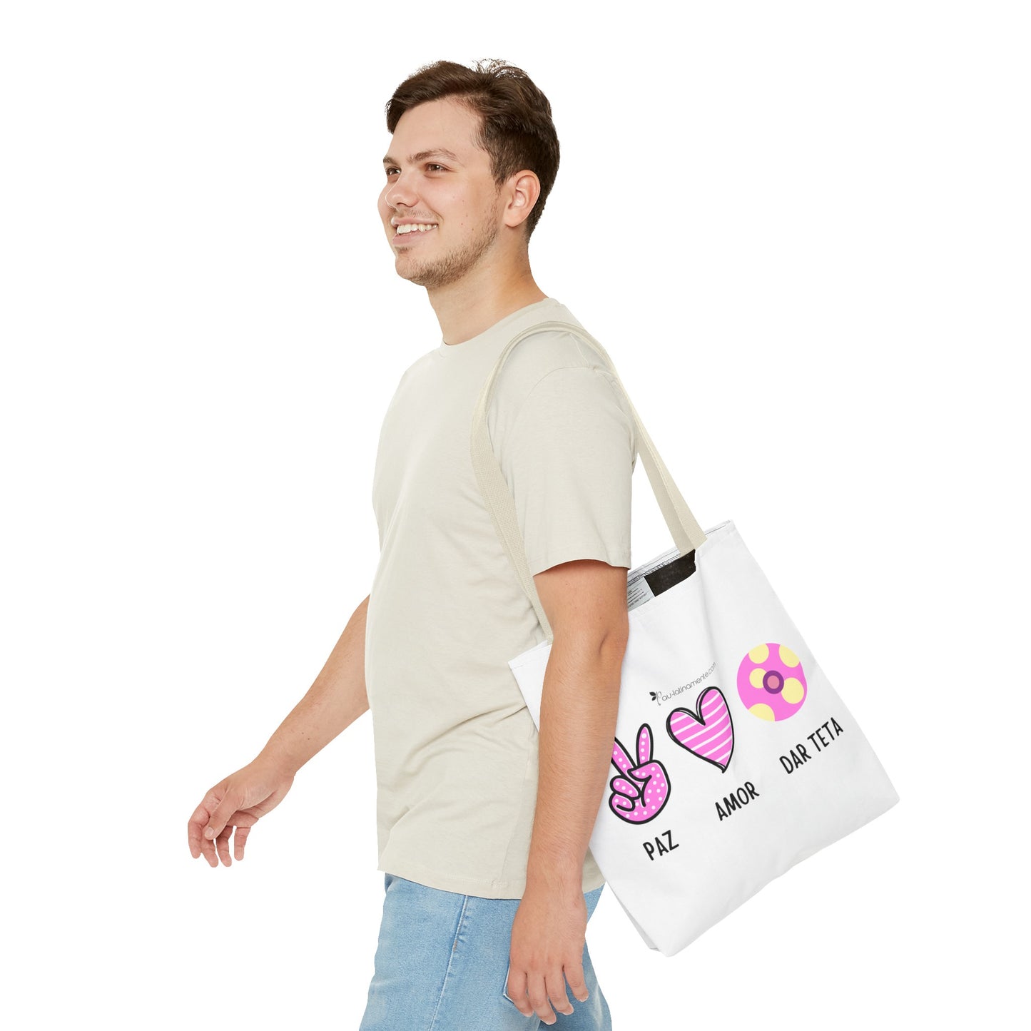 Paz, Amor, Dar Teta - Tote Bag (AOP)