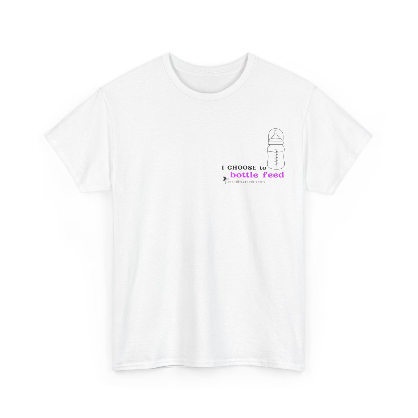 I choose to bottlefeed (magenta) - Unisex Heavy Cotton Tee