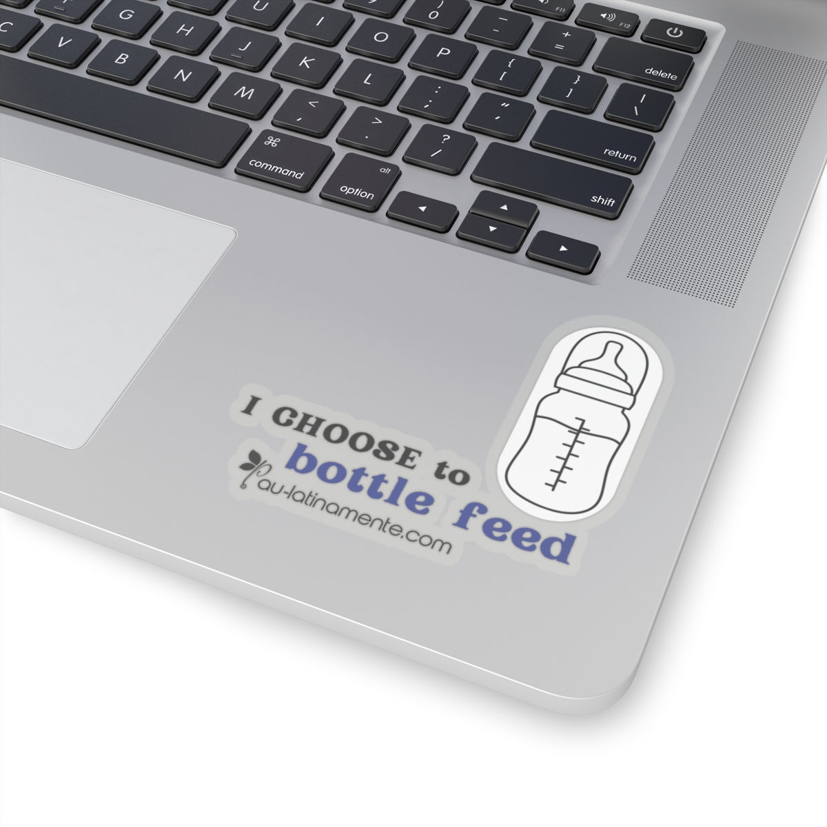 I choose to bottlefeed (blue) - Kiss-Cut Stickers