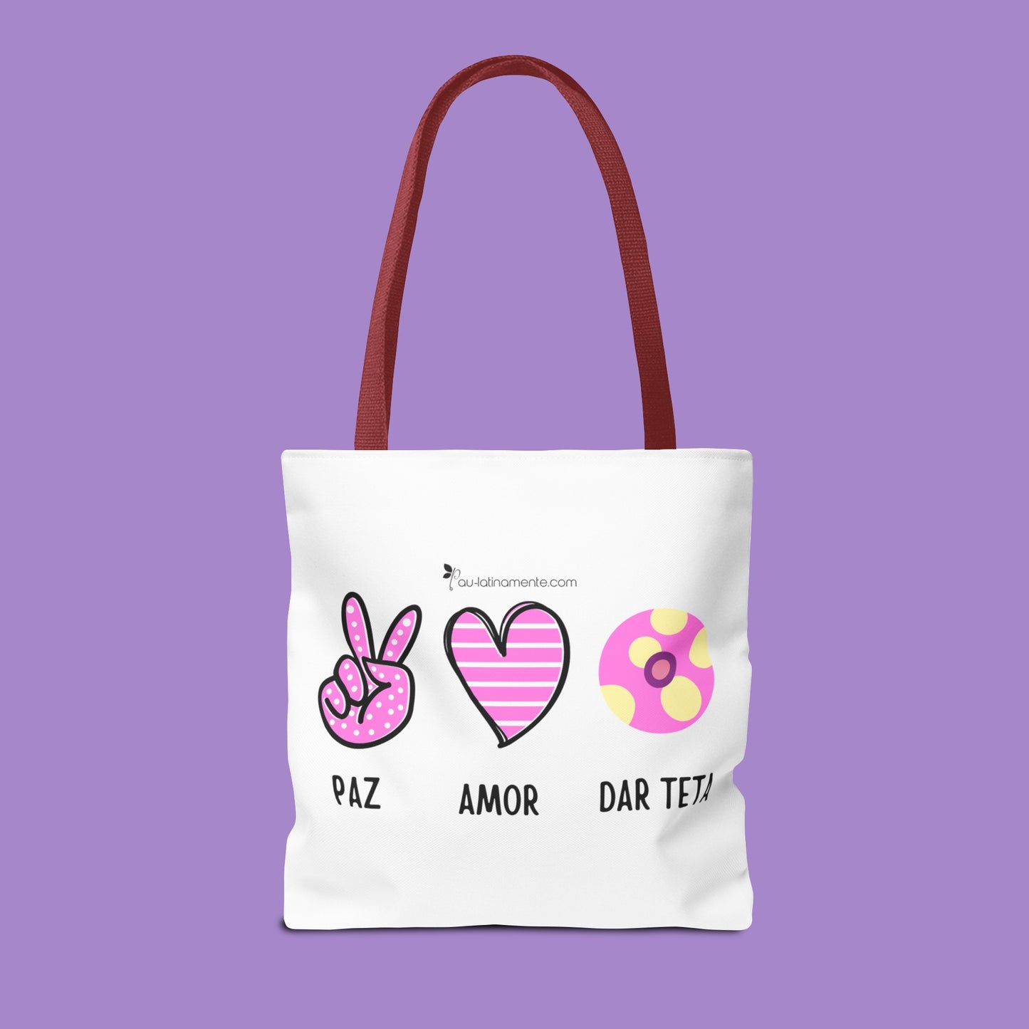Paz, Amor, Dar Teta - Tote Bag (AOP)