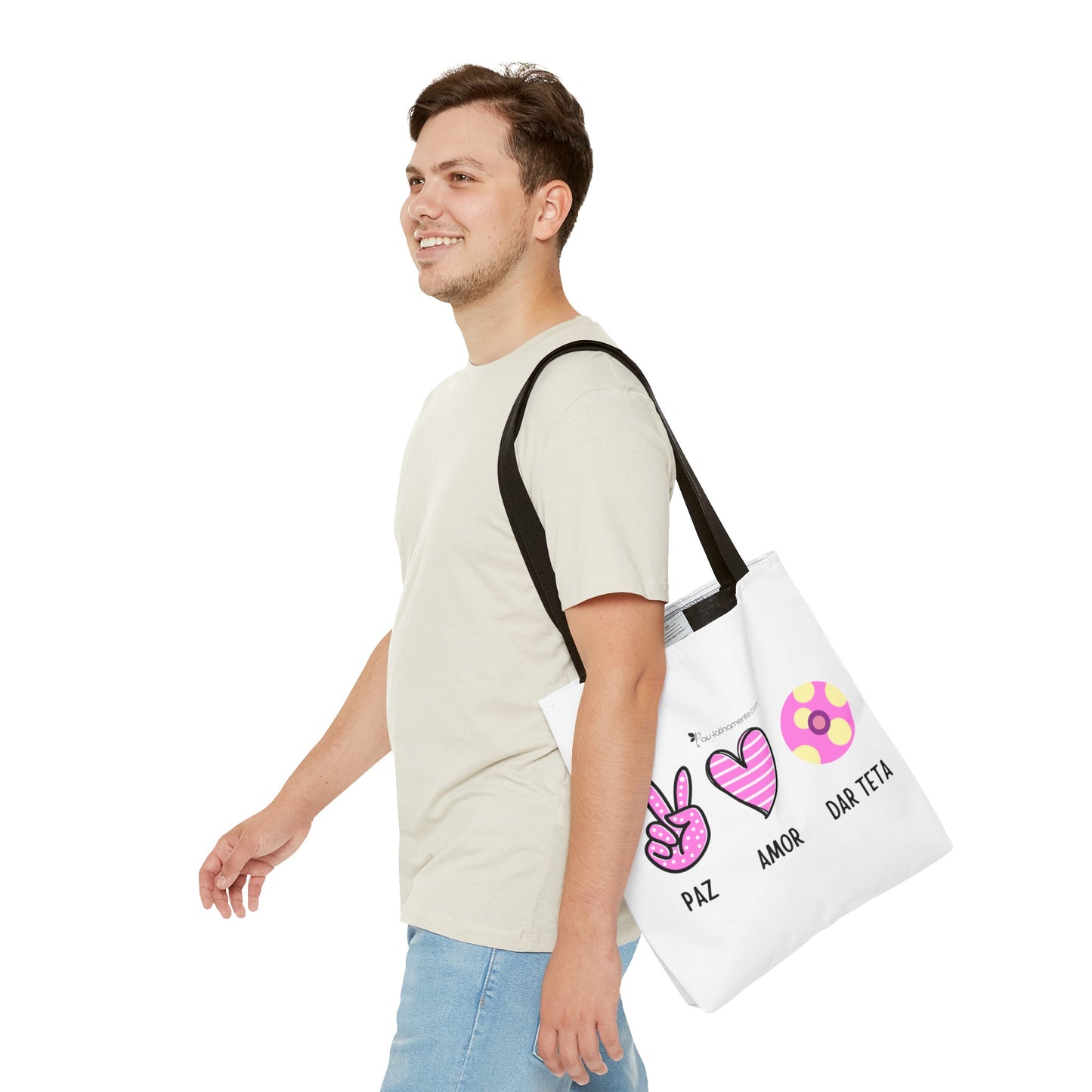 Paz, Amor, Dar Teta - Tote Bag (AOP)