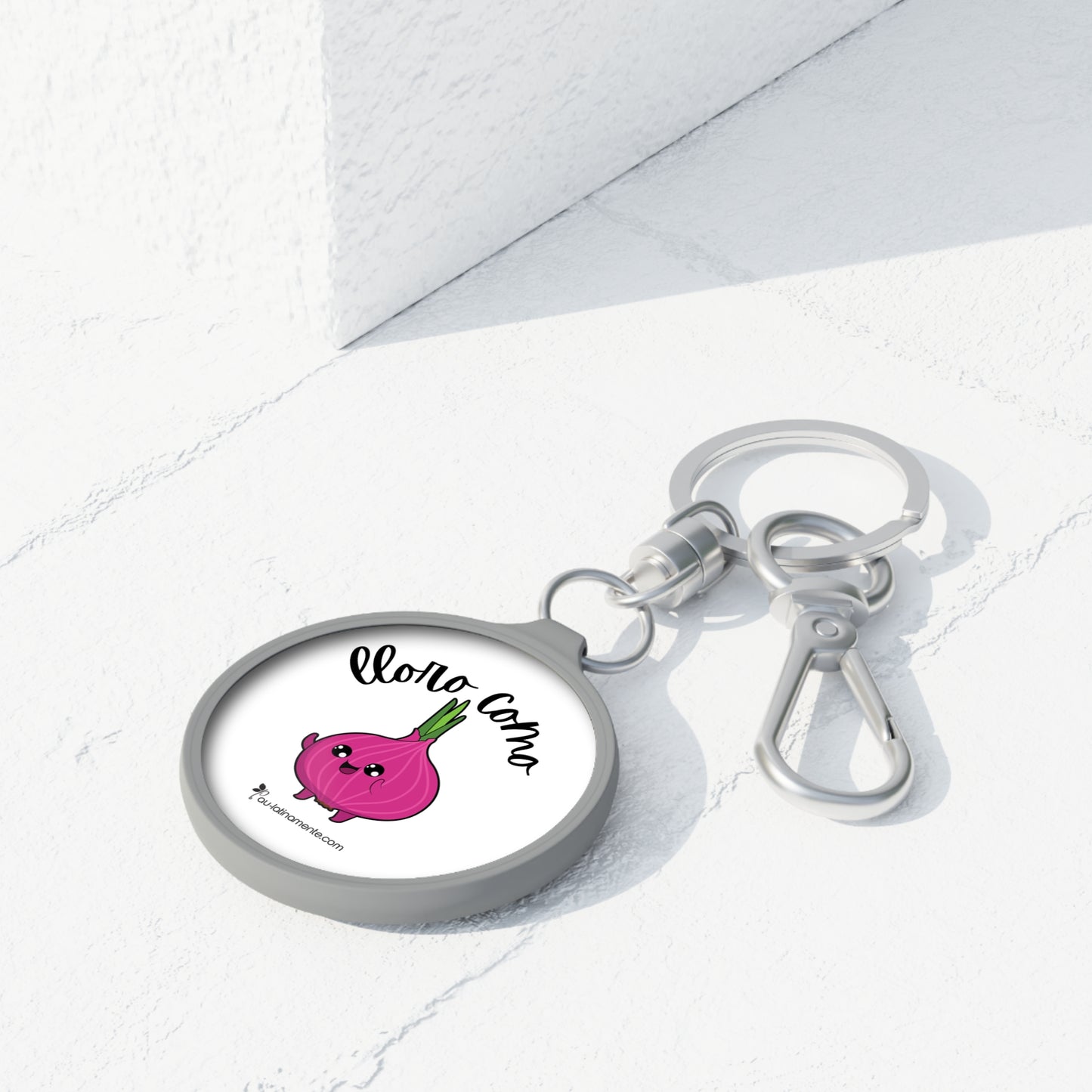 Lloro como cebolla - Keyring Tag