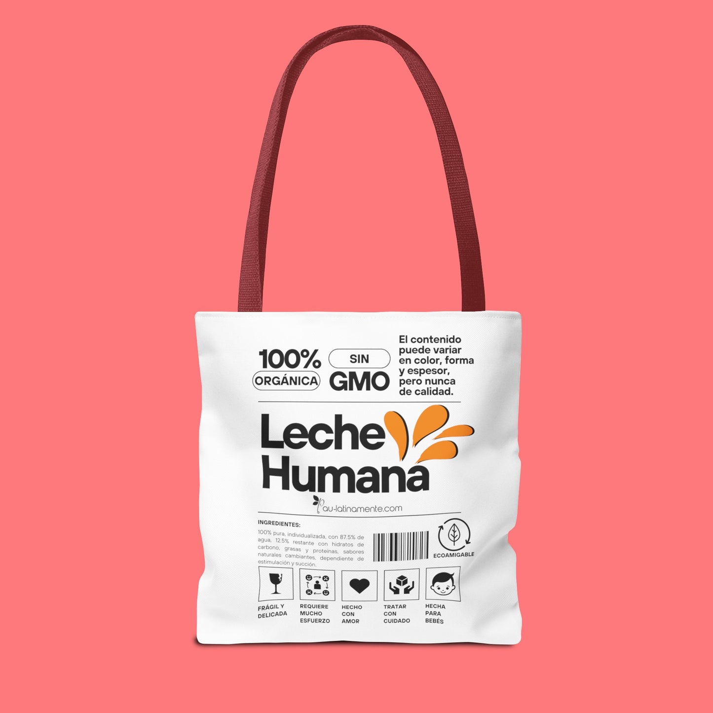 Etiqueta leche humana Tote Bag (AOP)