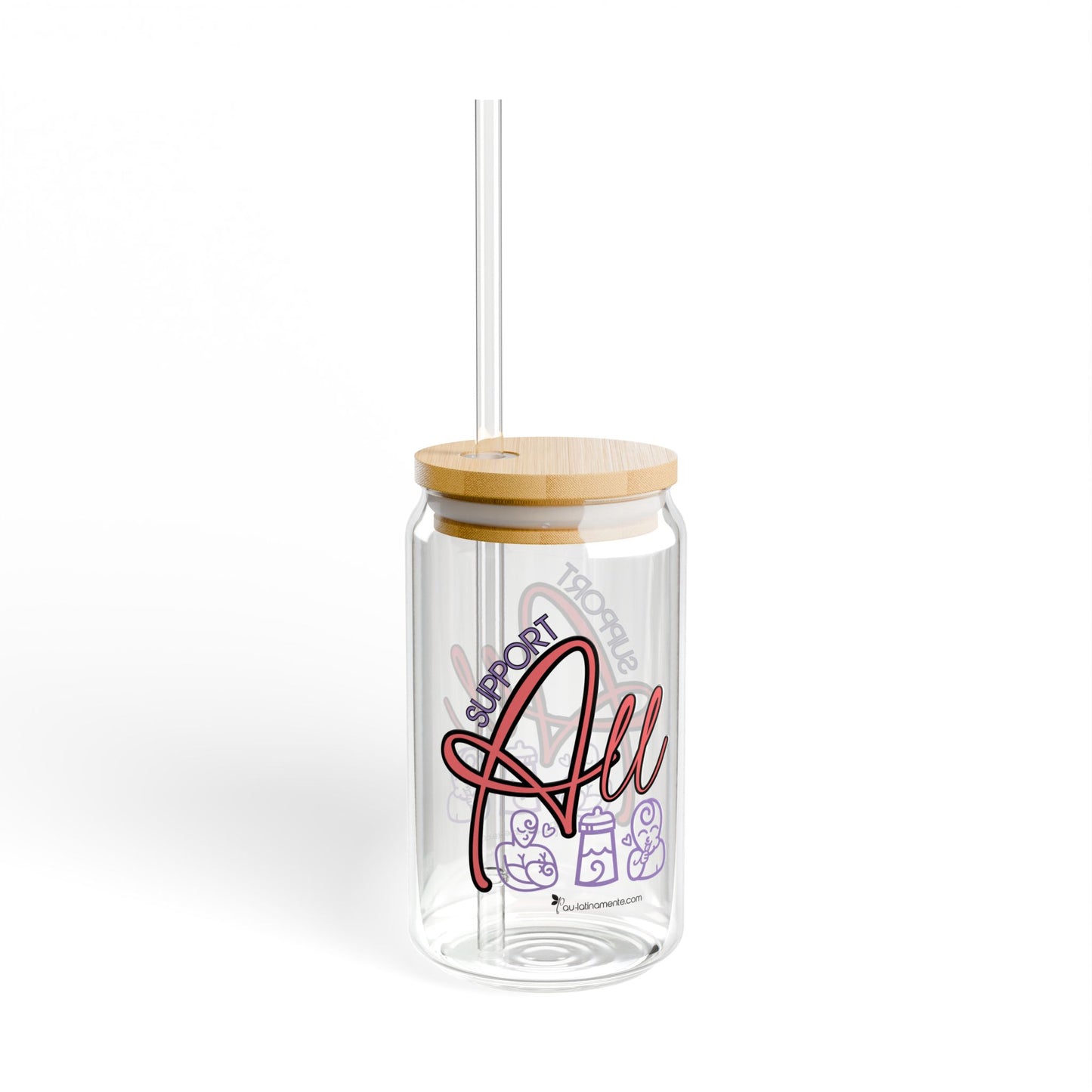 Support All forms of feeding Sipper Glass, 16oz