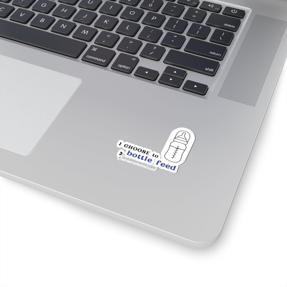 I choose to bottlefeed (blue) - Kiss-Cut Stickers