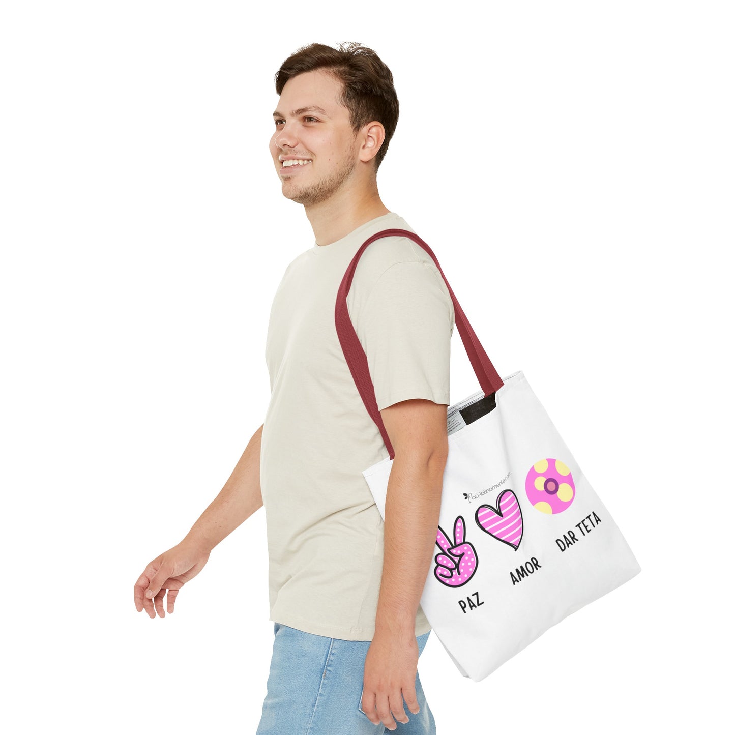 Paz, Amor, Dar Teta - Tote Bag (AOP)