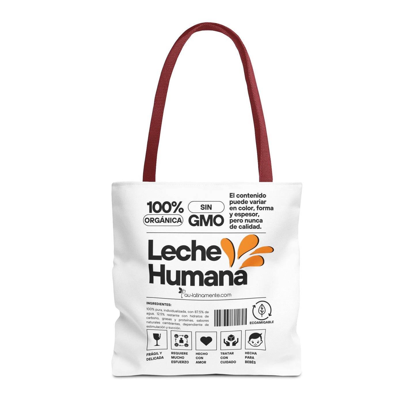 Etiqueta leche humana Tote Bag (AOP)