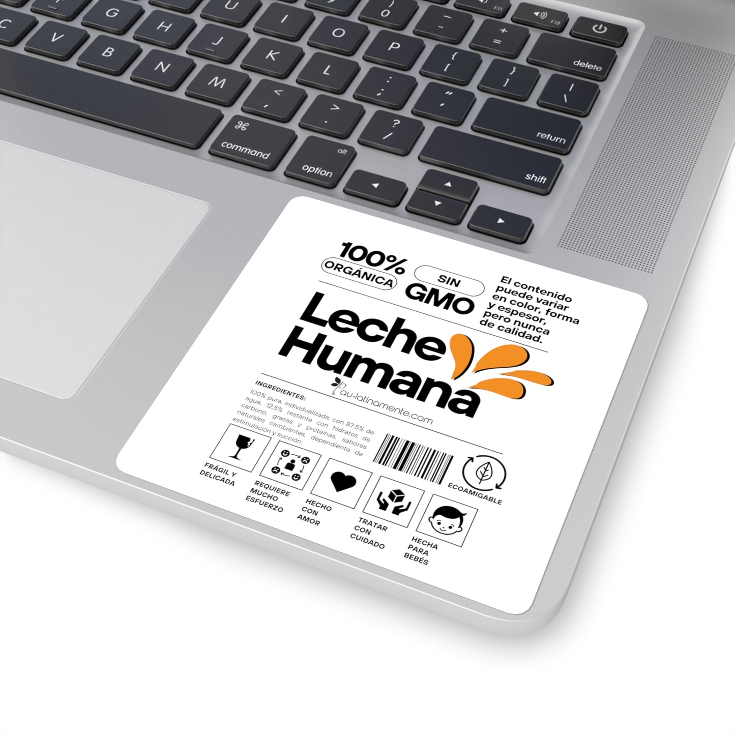 Etiqueta Leche Humana - Square Stickers