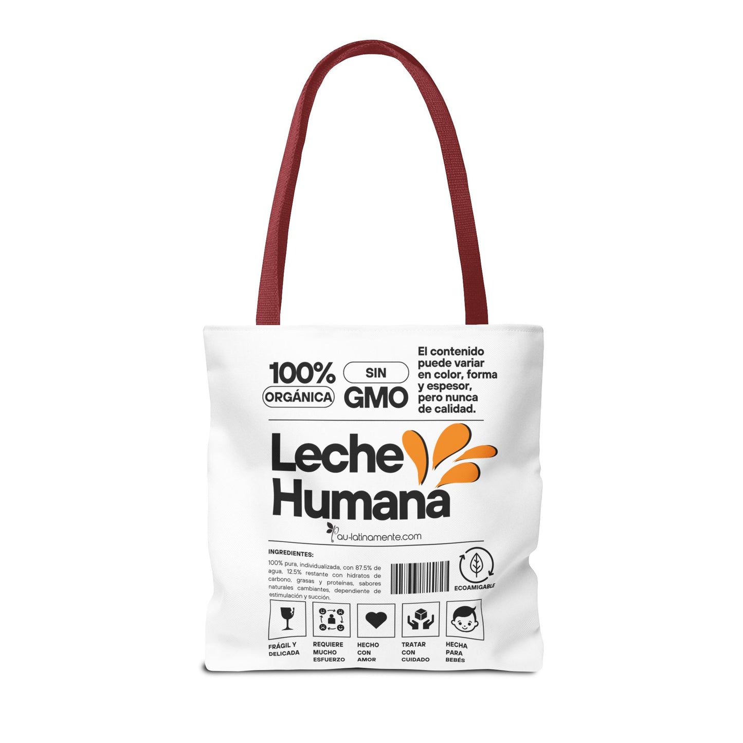 Etiqueta leche humana Tote Bag (AOP)