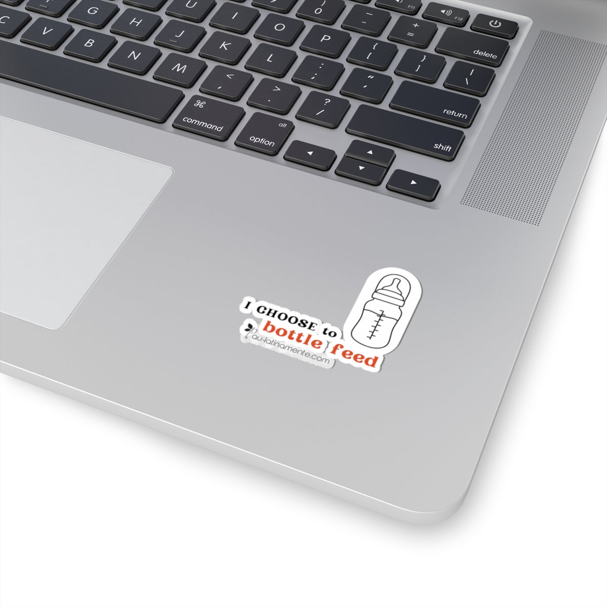 I choose to bottlefeed (bright orange) - Kiss-Cut Stickers
