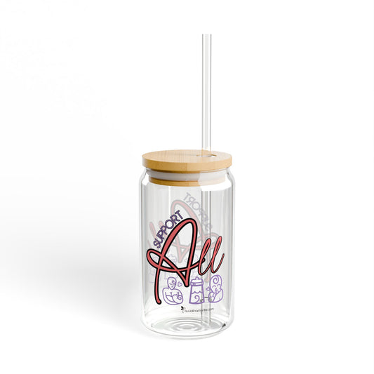 Support All forms of feeding Sipper Glass, 16oz