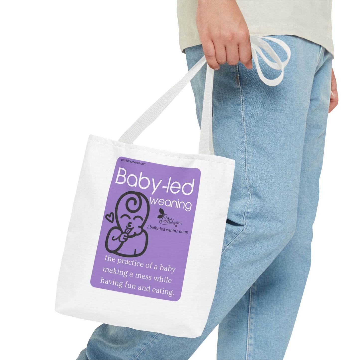 Baby-led weaning Tote Bag Purple (AOP)