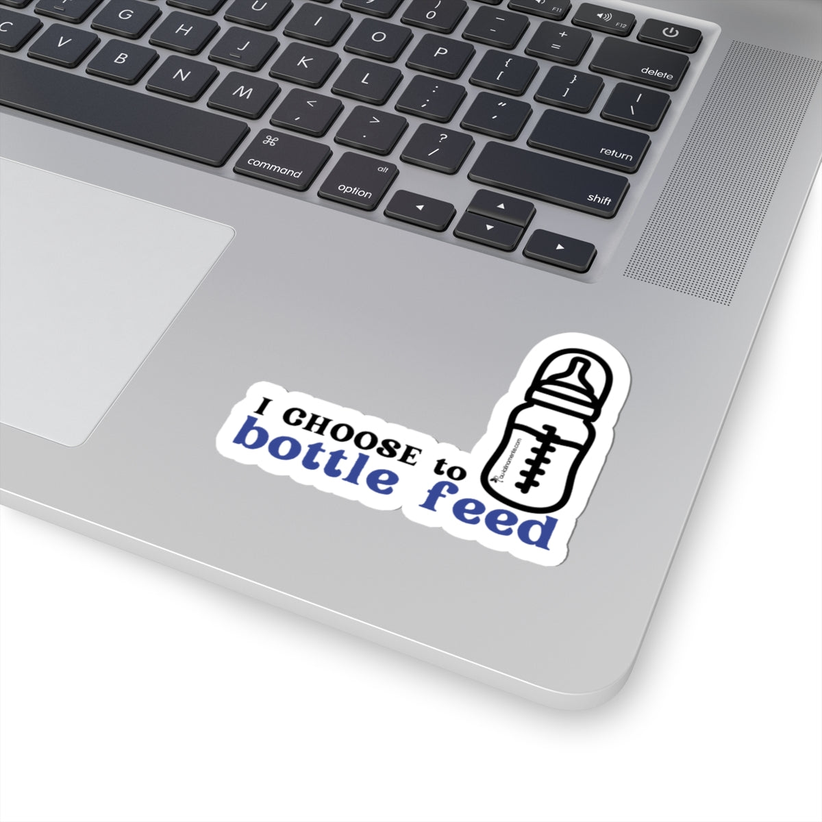 I choose to bottlefeed (blue) - Kiss-Cut Stickers