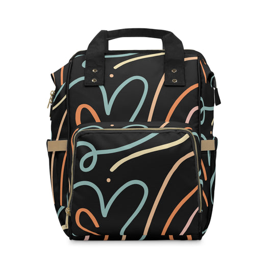 Love swirls - Multifunctional Diaper Backpack