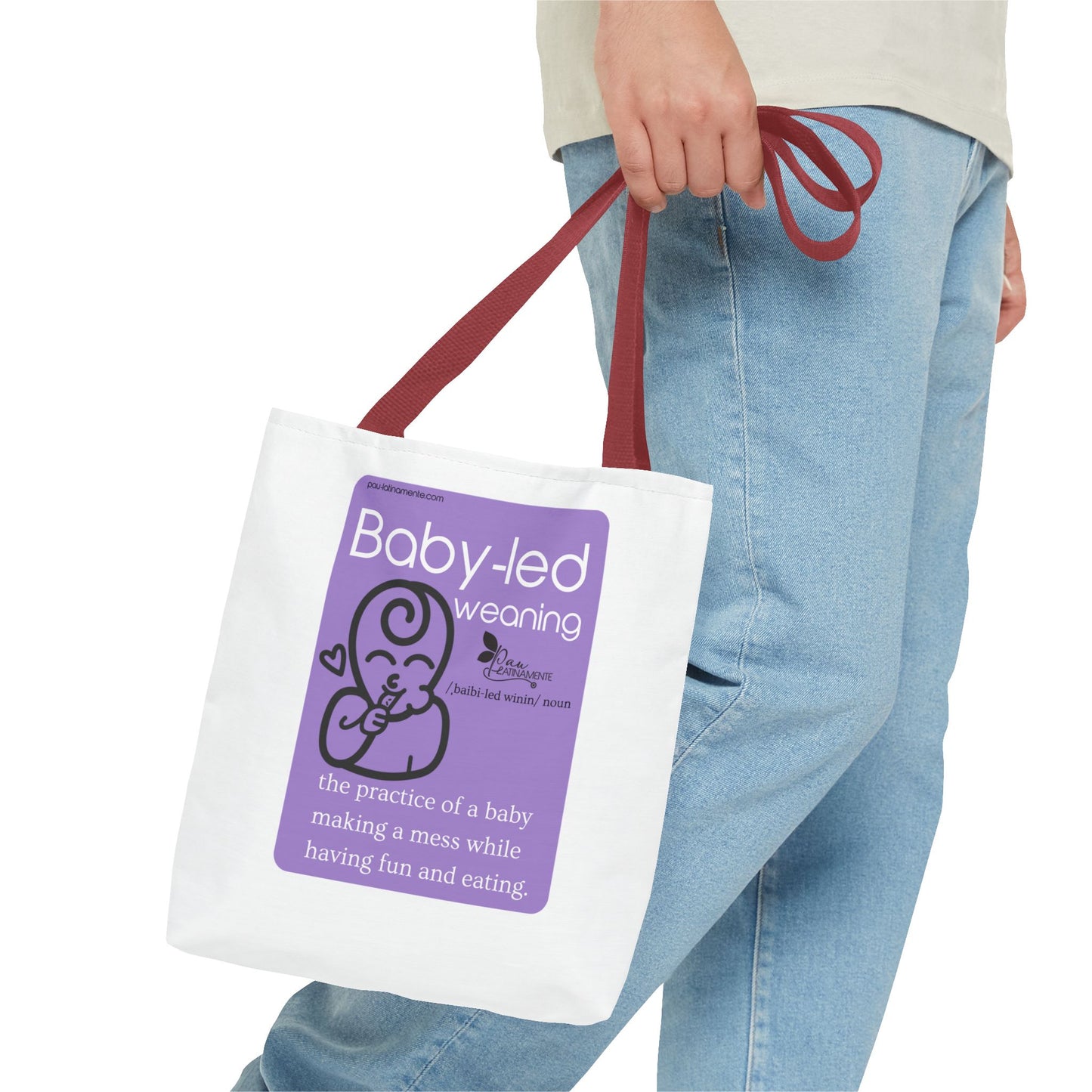Baby-led weaning Tote Bag Purple (AOP)