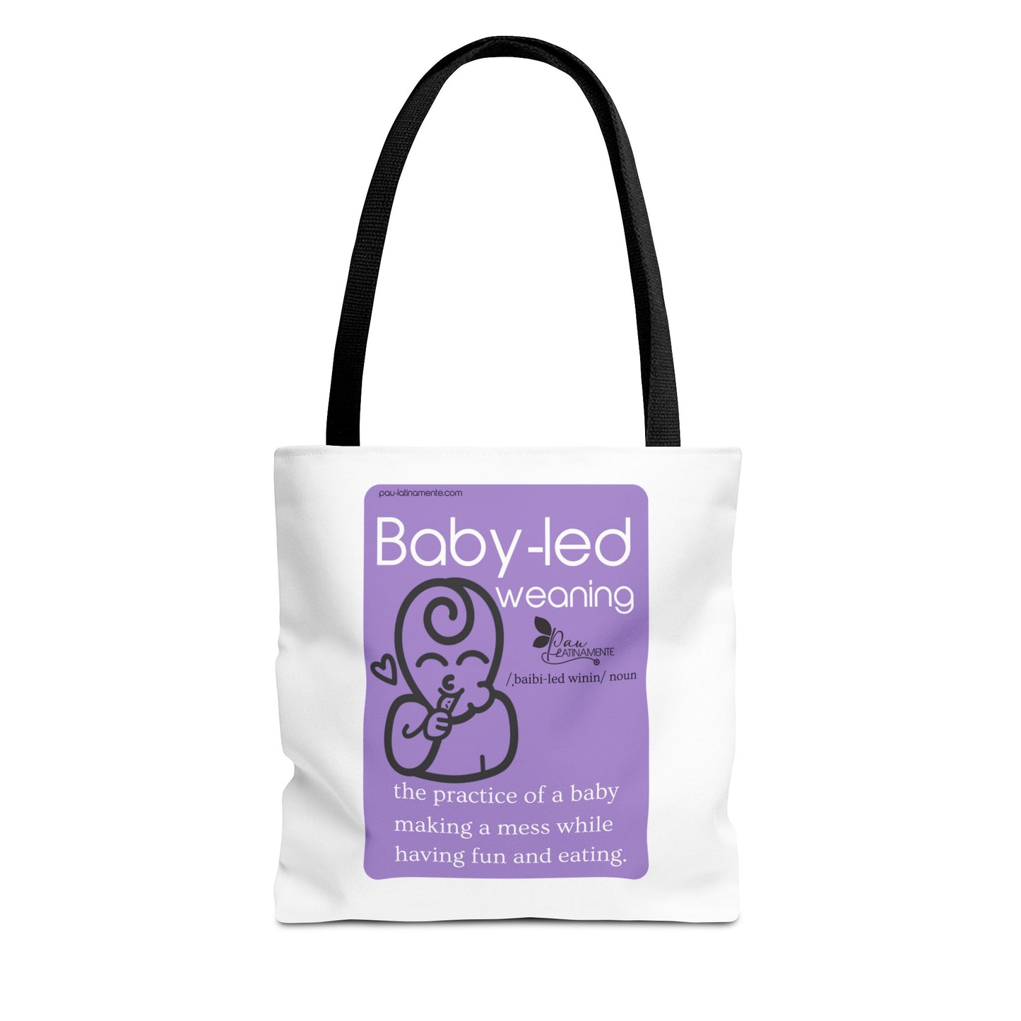 Baby-led weaning Tote Bag Purple (AOP)