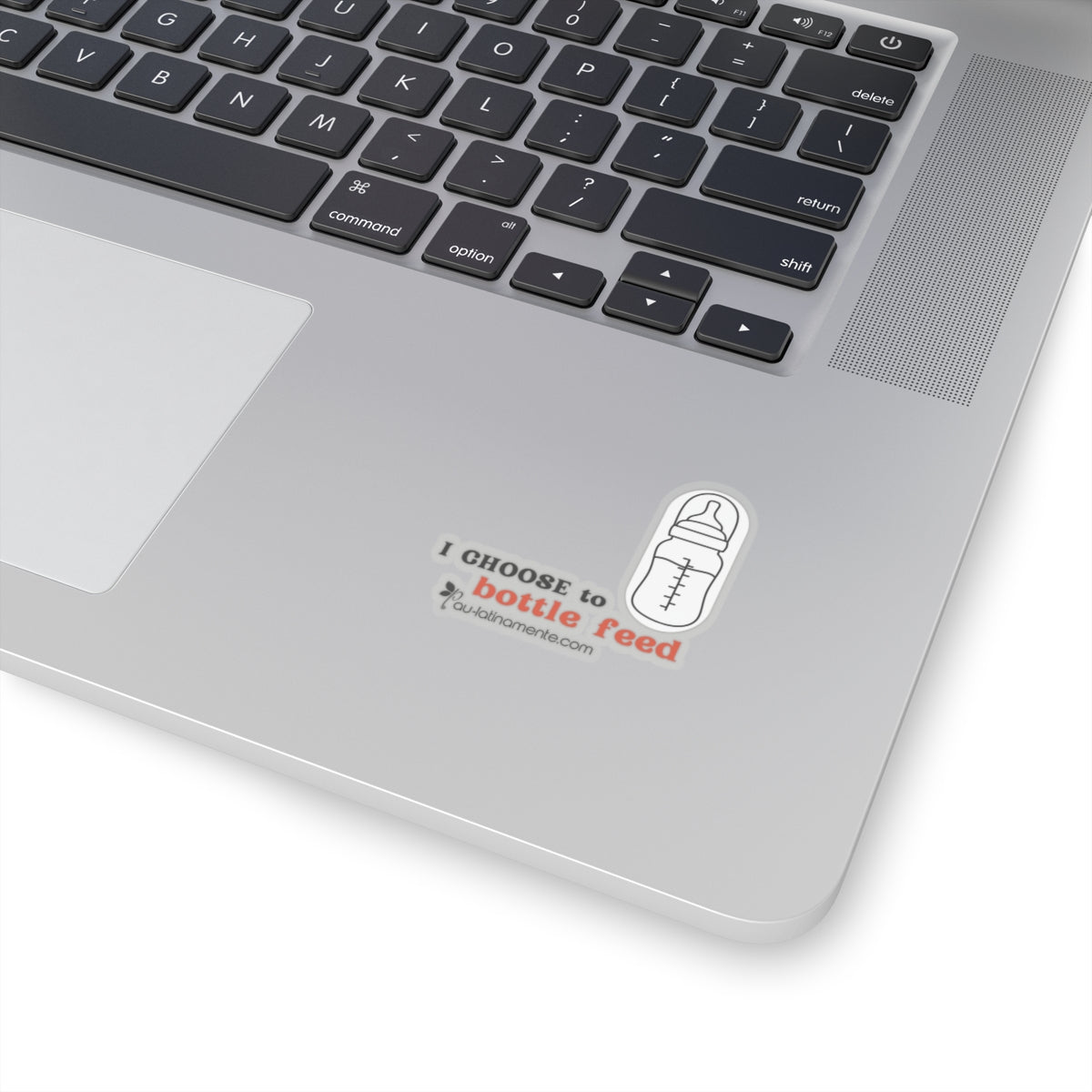I choose to bottlefeed (bright orange) - Kiss-Cut Stickers