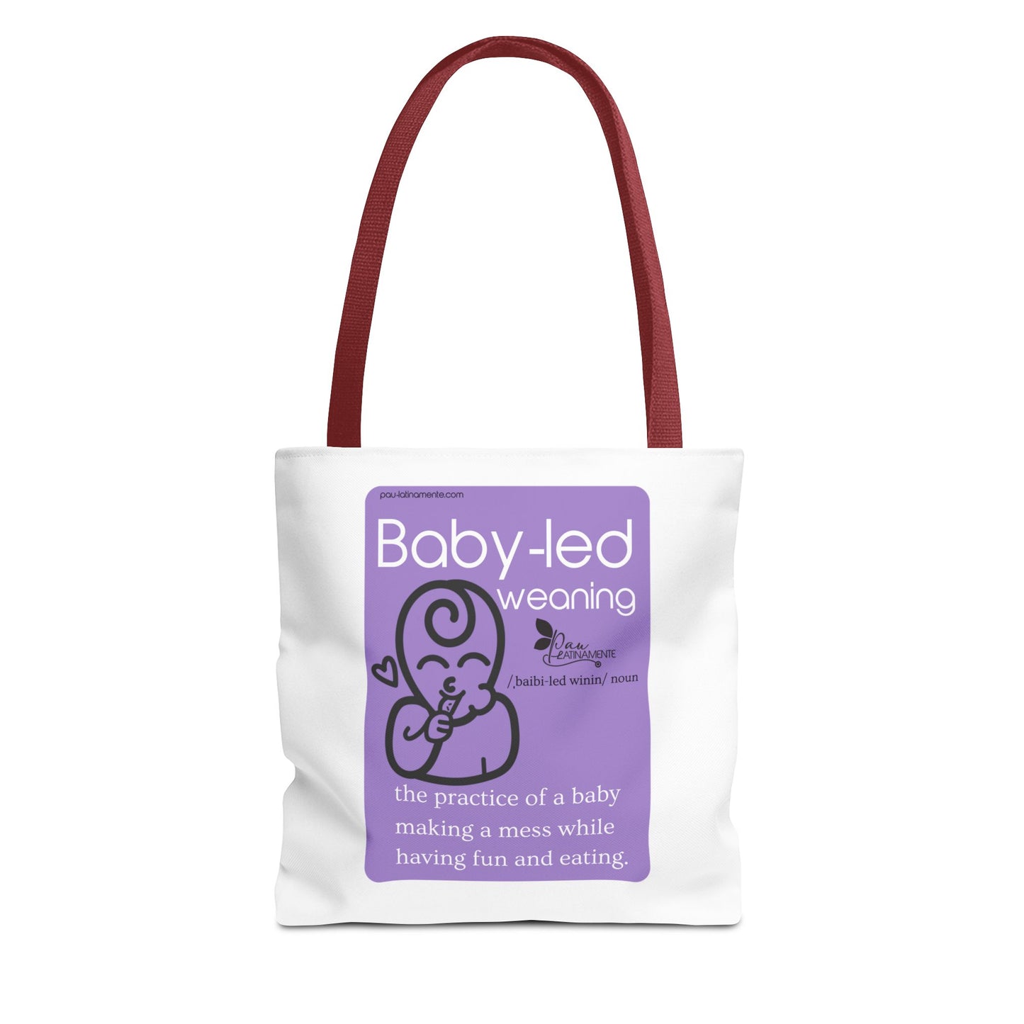 Baby-led weaning Tote Bag Purple (AOP)