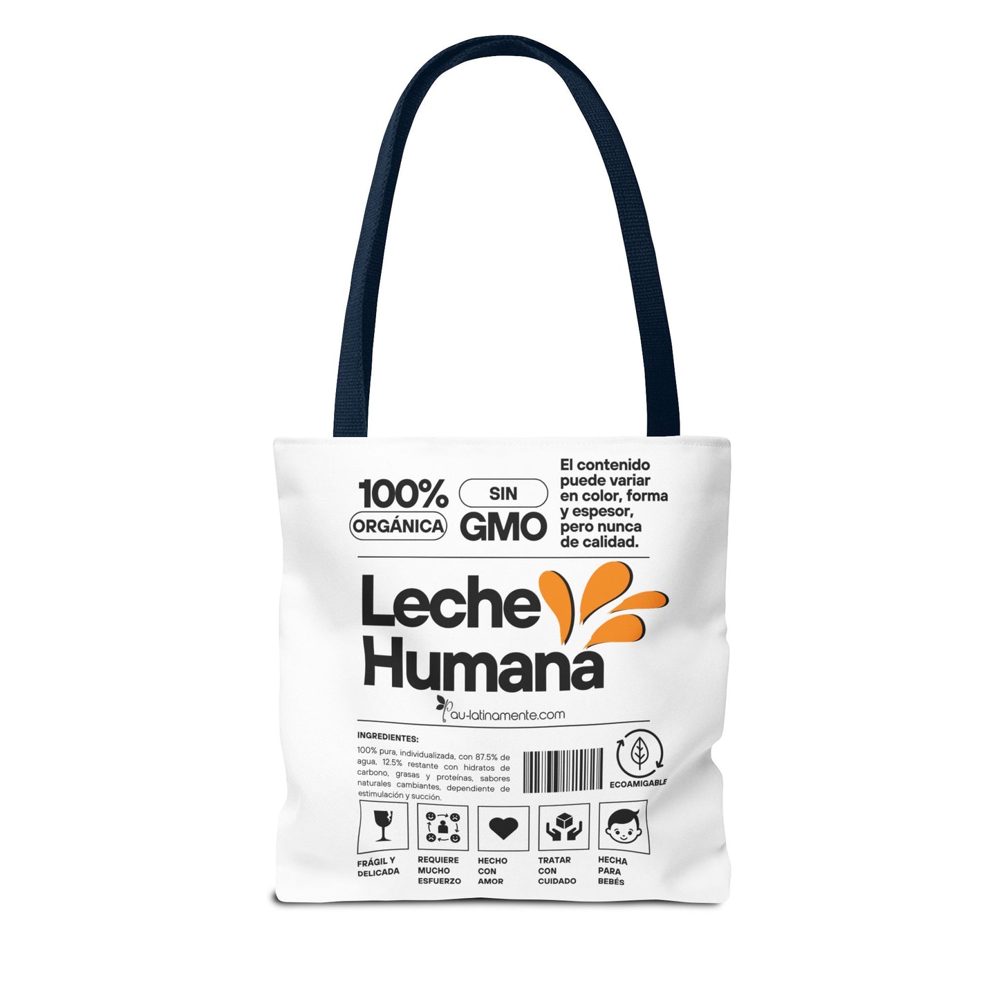 Etiqueta leche humana Tote Bag (AOP)