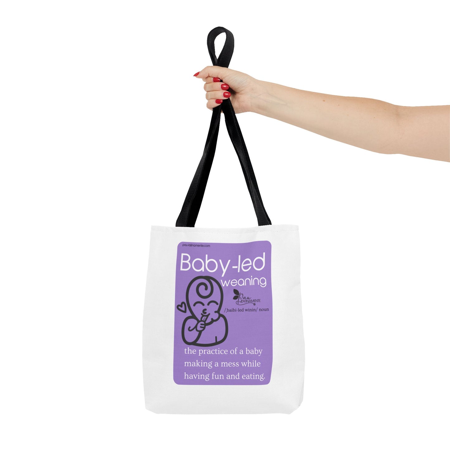 Baby-led weaning Tote Bag Purple (AOP)