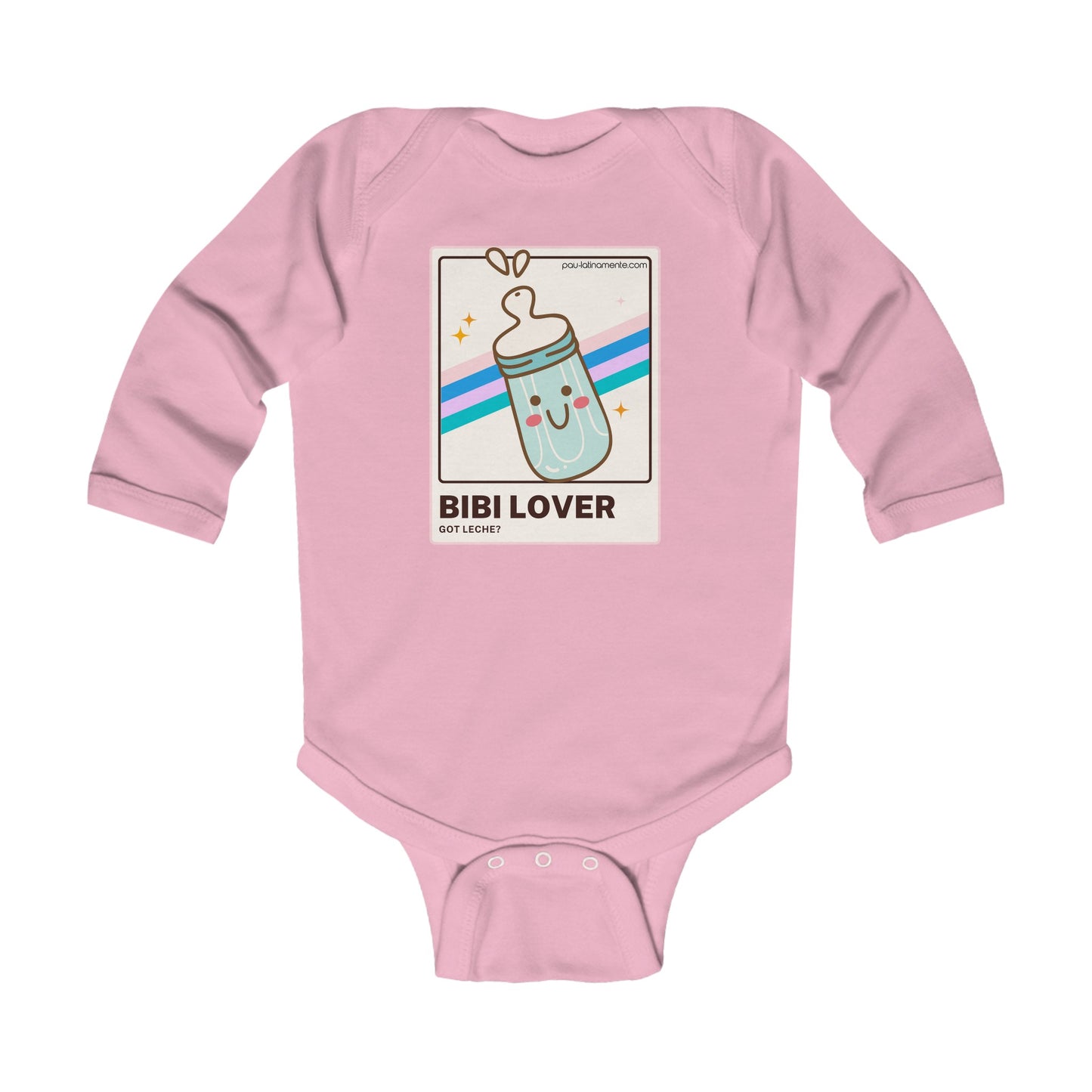 Bibi lover Blue - Infant Long Sleeve Bodysuit