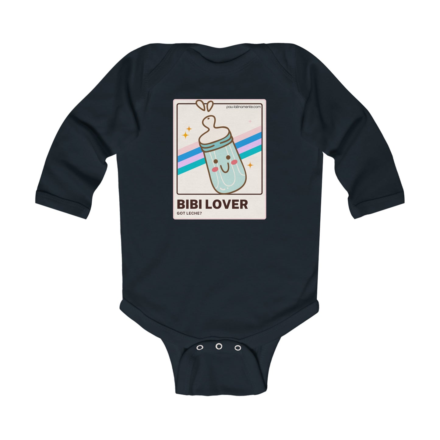 Bibi lover Blue - Infant Long Sleeve Bodysuit