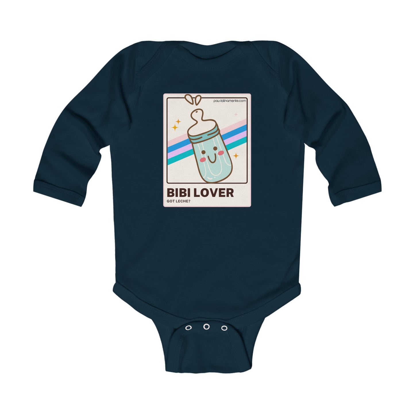 Bibi lover Blue - Infant Long Sleeve Bodysuit