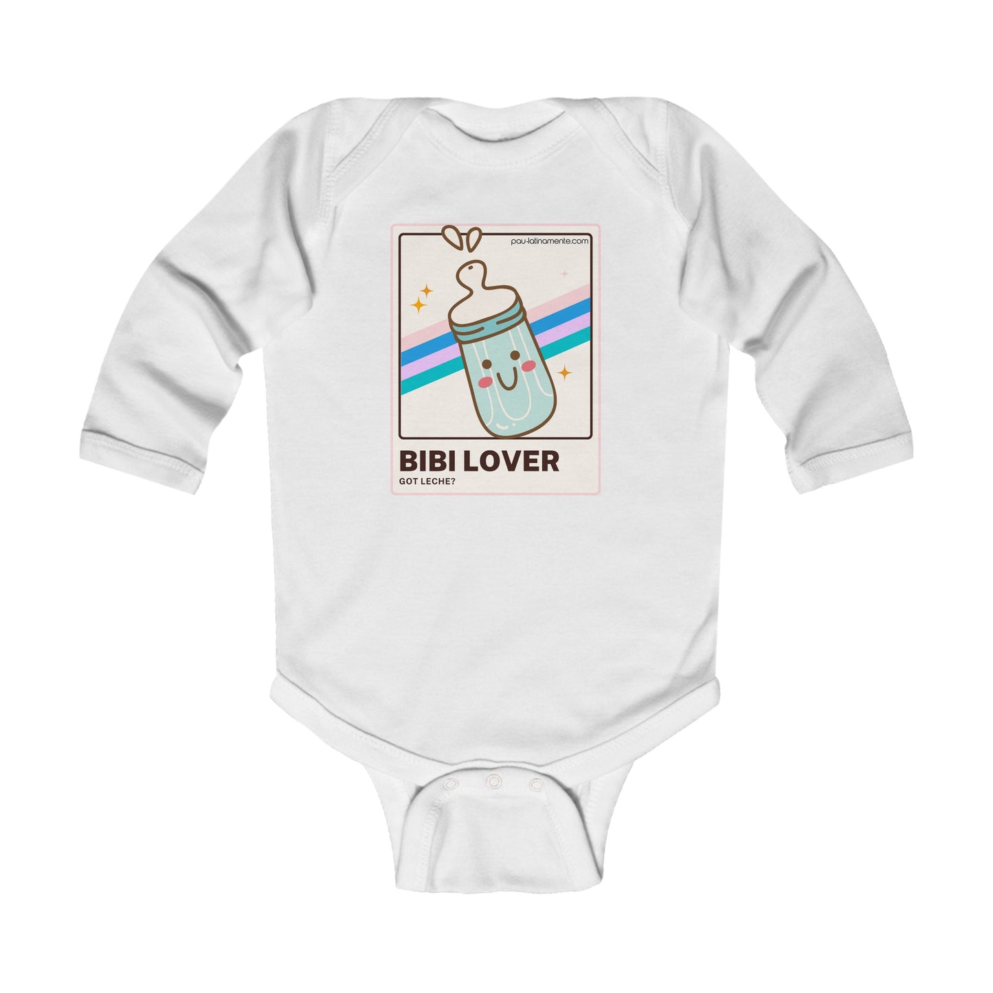 Bibi lover Blue - Infant Long Sleeve Bodysuit