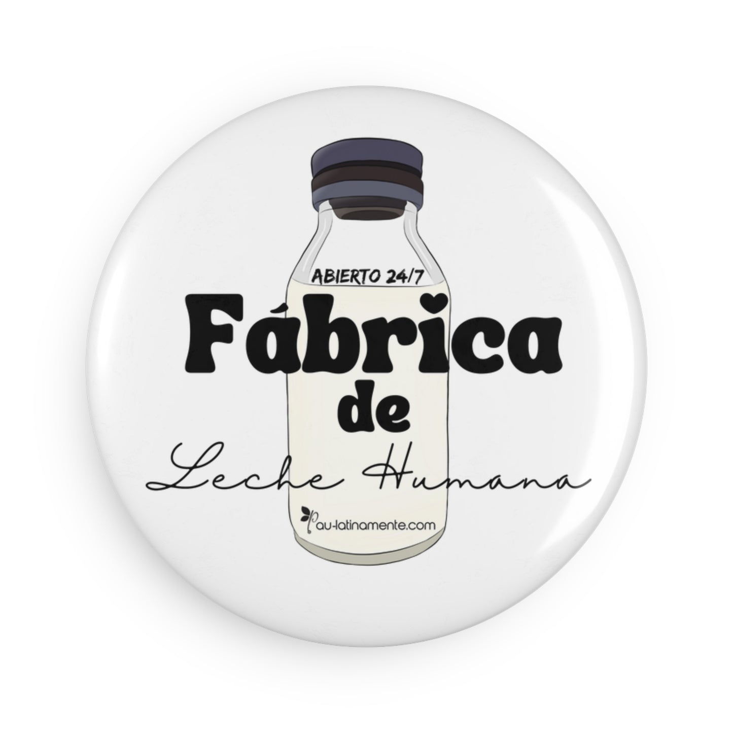 Fábrica de leche - Button Magnet, Round (1 & 10 pcs)