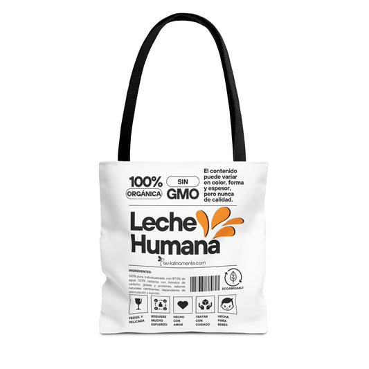 Etiqueta leche humana Tote Bag (AOP)