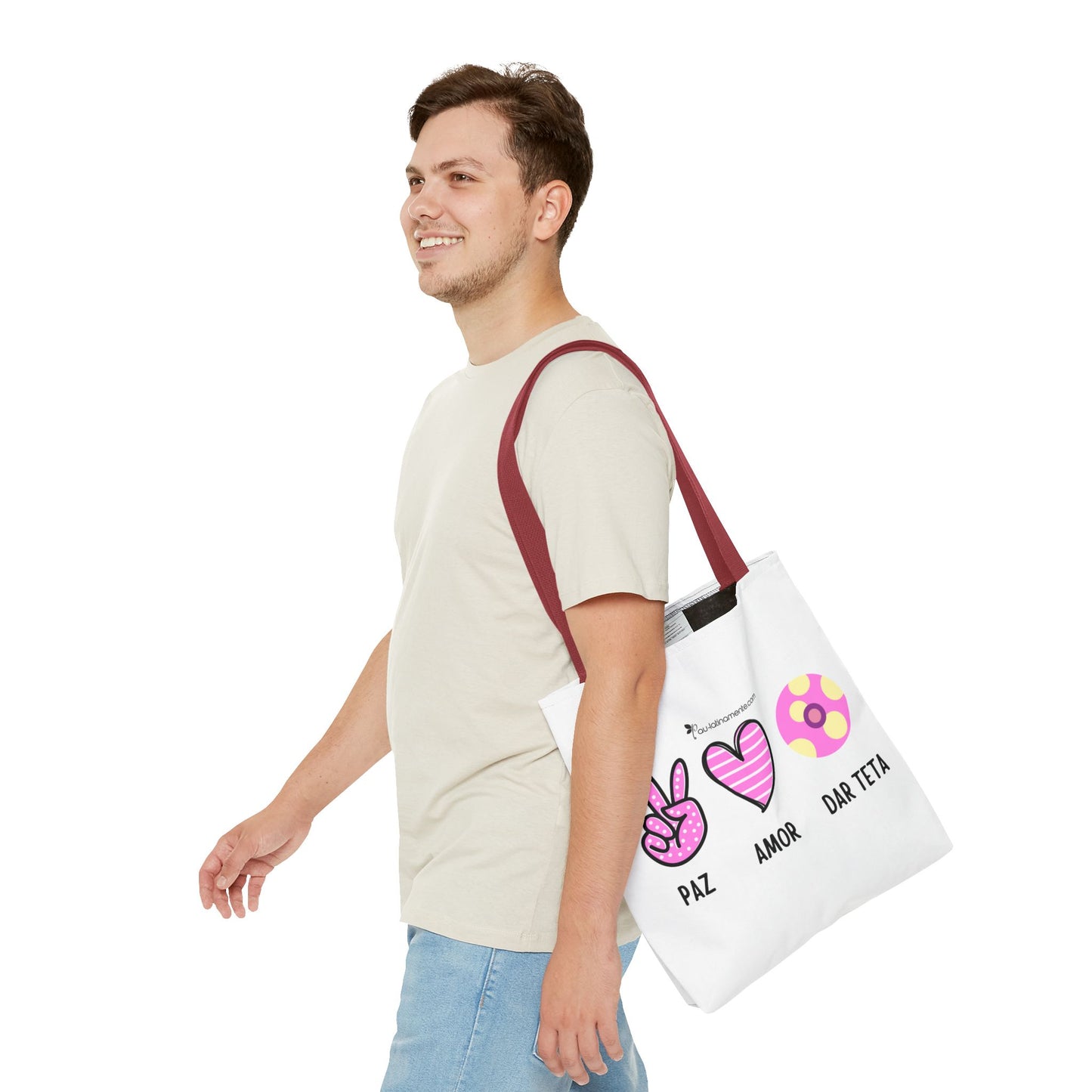 Paz, Amor, Dar Teta - Tote Bag (AOP)