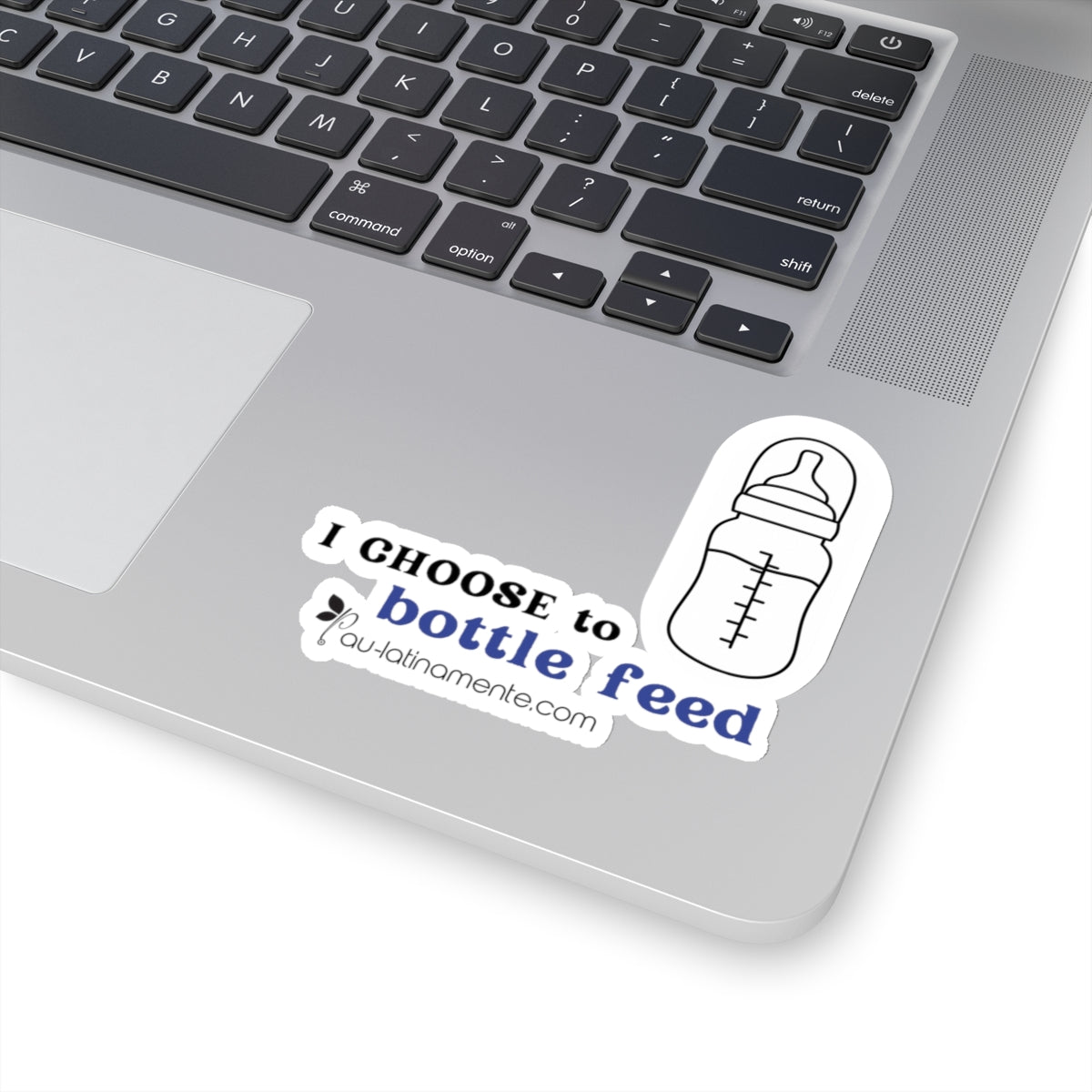 I choose to bottlefeed (blue) - Kiss-Cut Stickers