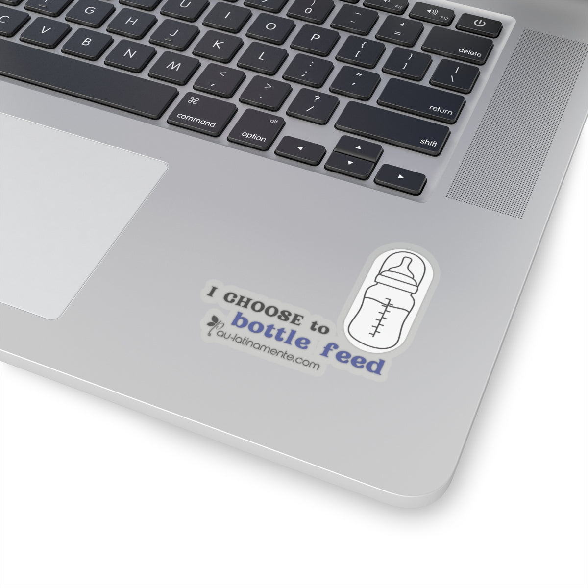 I choose to bottlefeed (blue) - Kiss-Cut Stickers