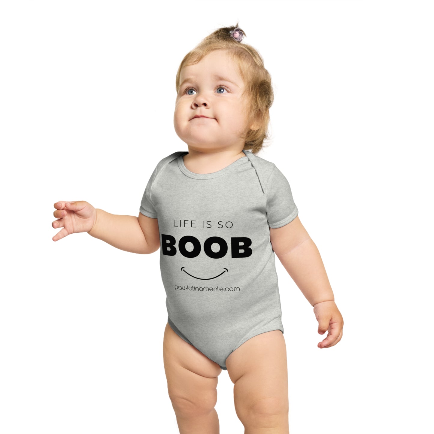 Life is so BOOB - Short Sleeve Baby Bodysuit