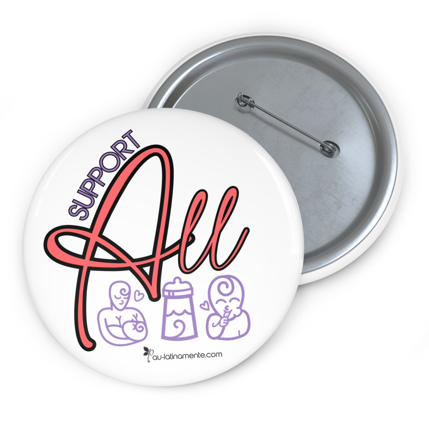 Support All Feeding Custom Pin Buttons