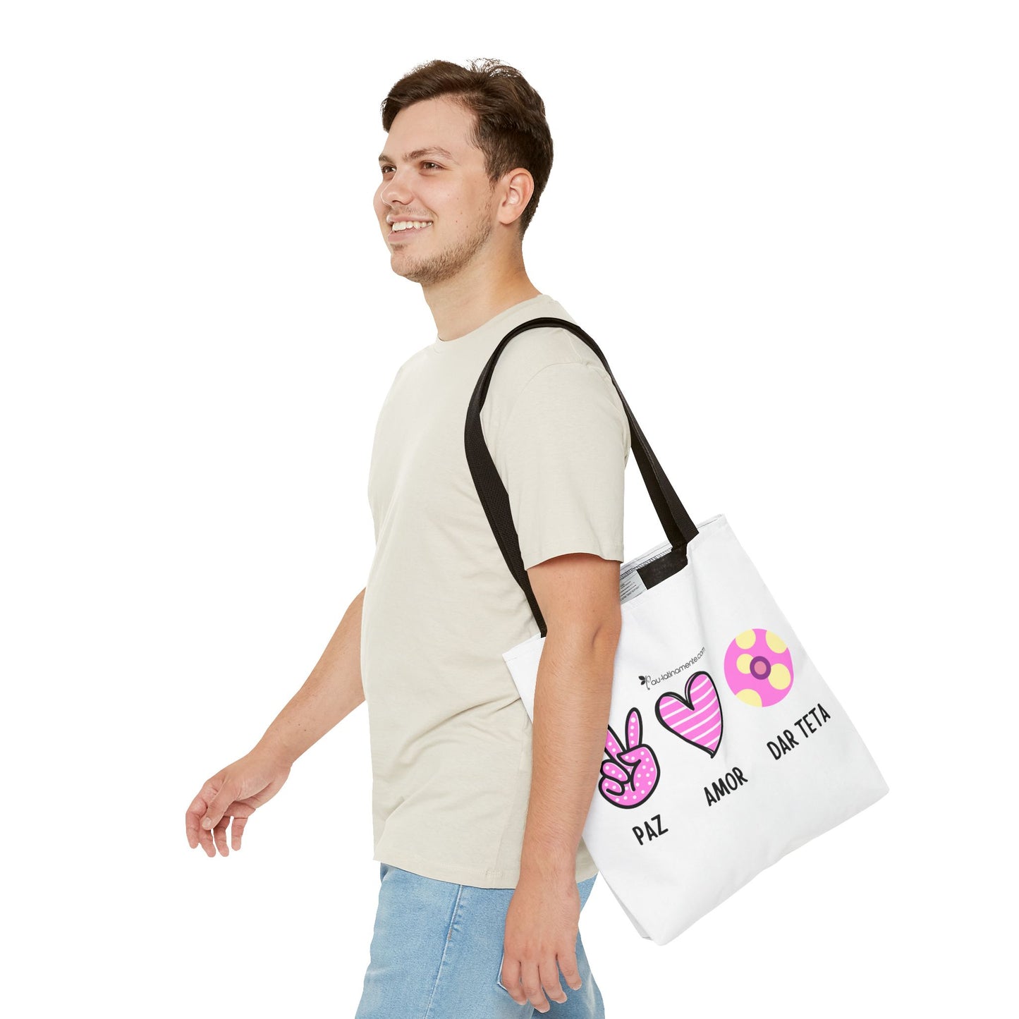 Paz, Amor, Dar Teta - Tote Bag (AOP)