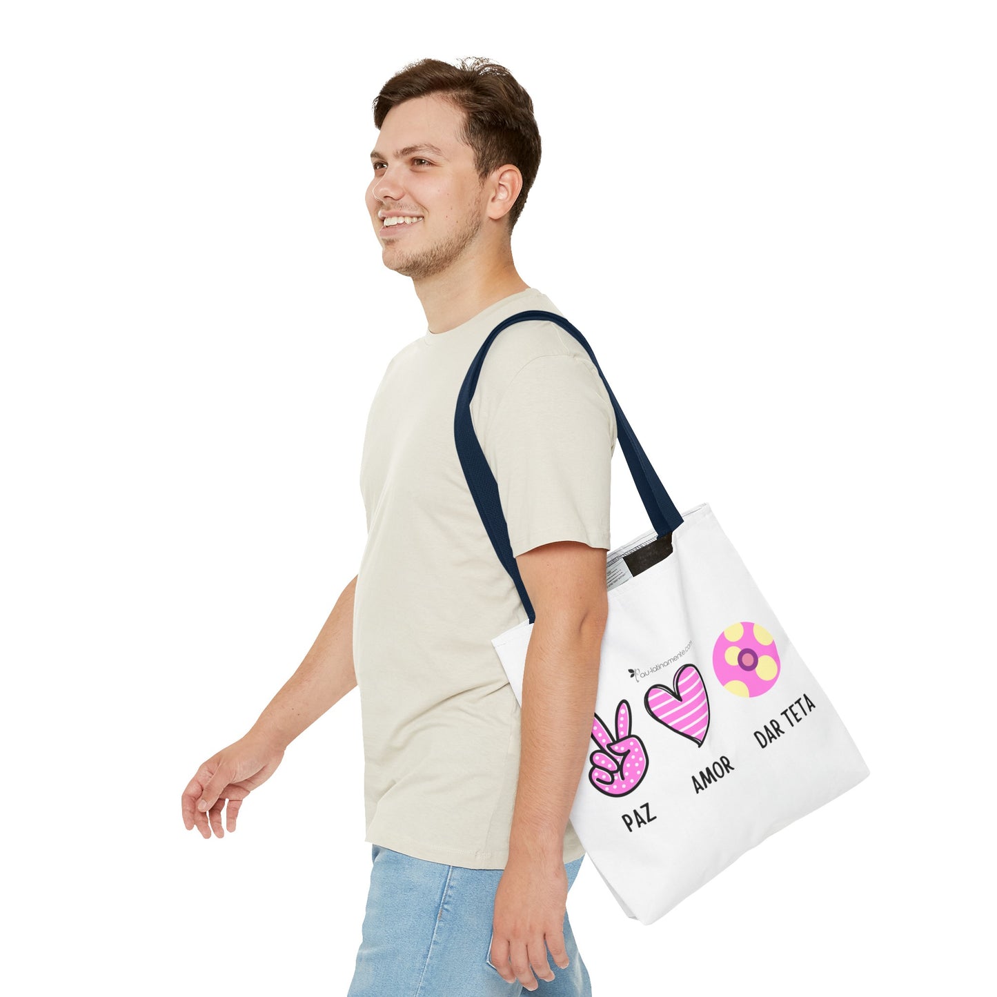 Paz, Amor, Dar Teta - Tote Bag (AOP)