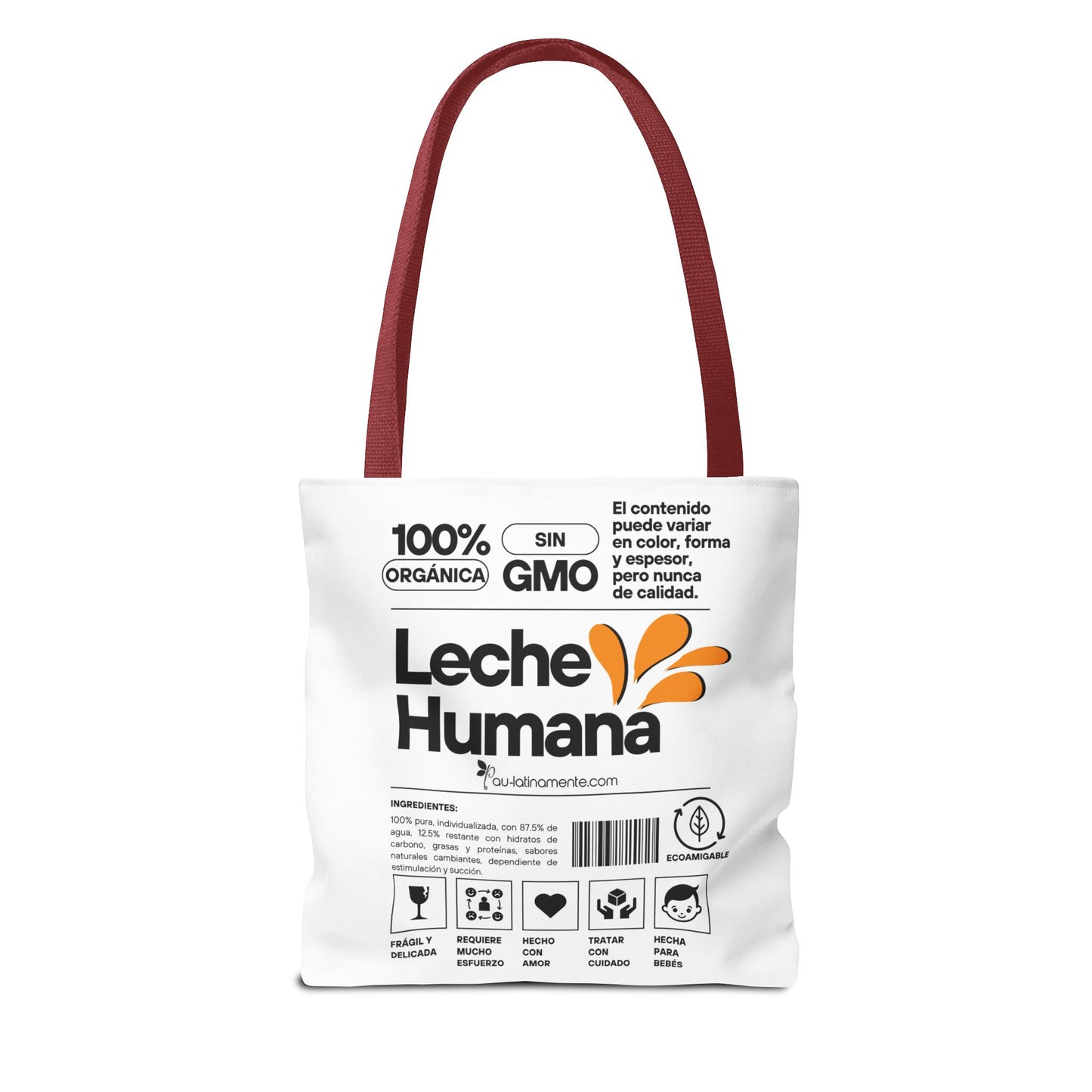 Etiqueta leche humana Tote Bag (AOP)